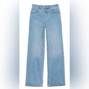 PINK Light Blue Wide-Leg Jeans